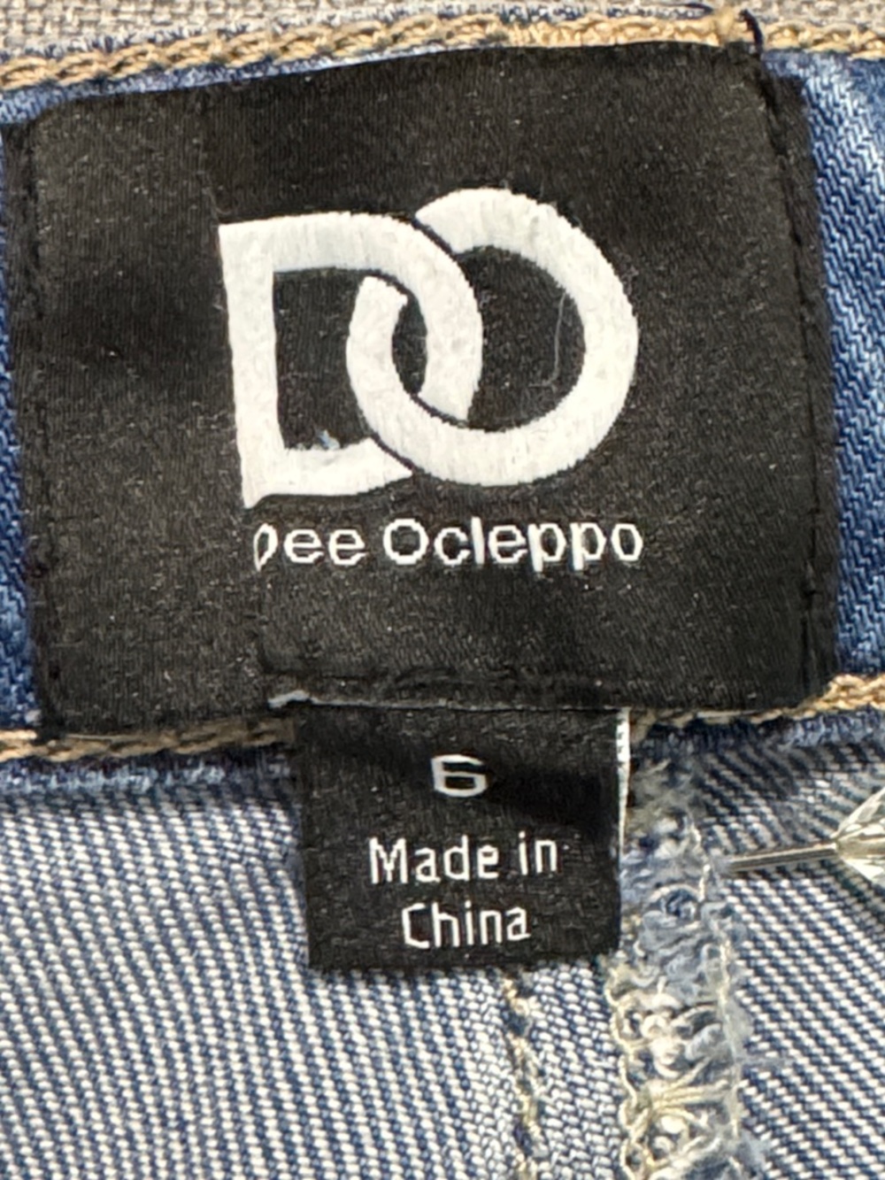 DO Dee Ocleppo Tabitha High Rise Wide Leg Jeans Light Wash 6 - Picture 7 of 12